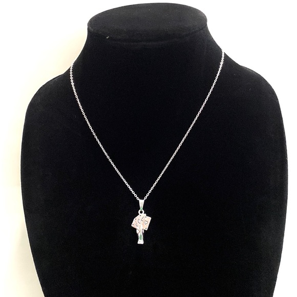 Card Player Necklace Poker Playing Card - Picture 4 of 9